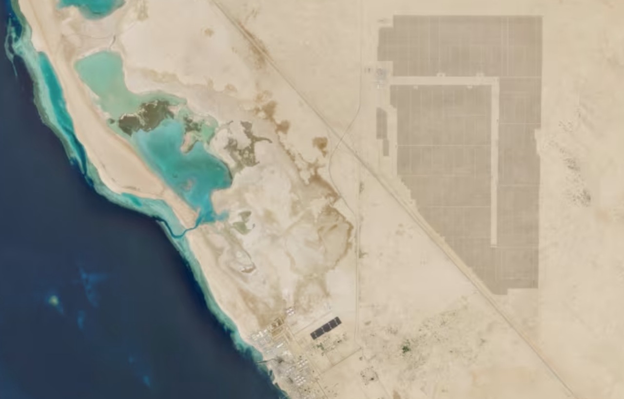 Solarfeld seen from a Statellite